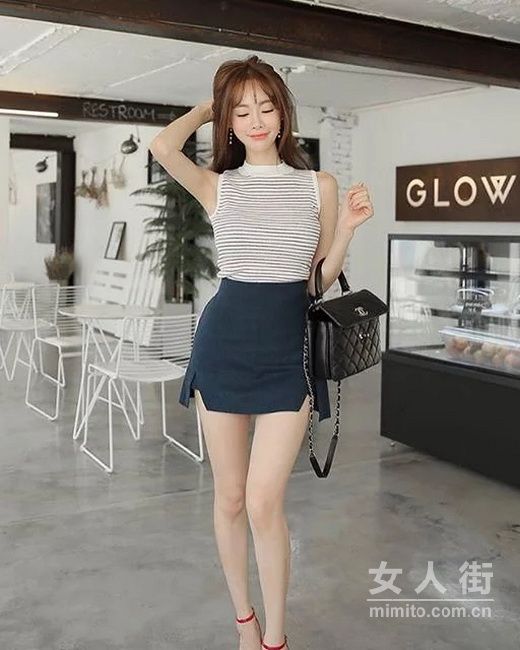 街头迷人的美女，就是一道靓丽的风景线!